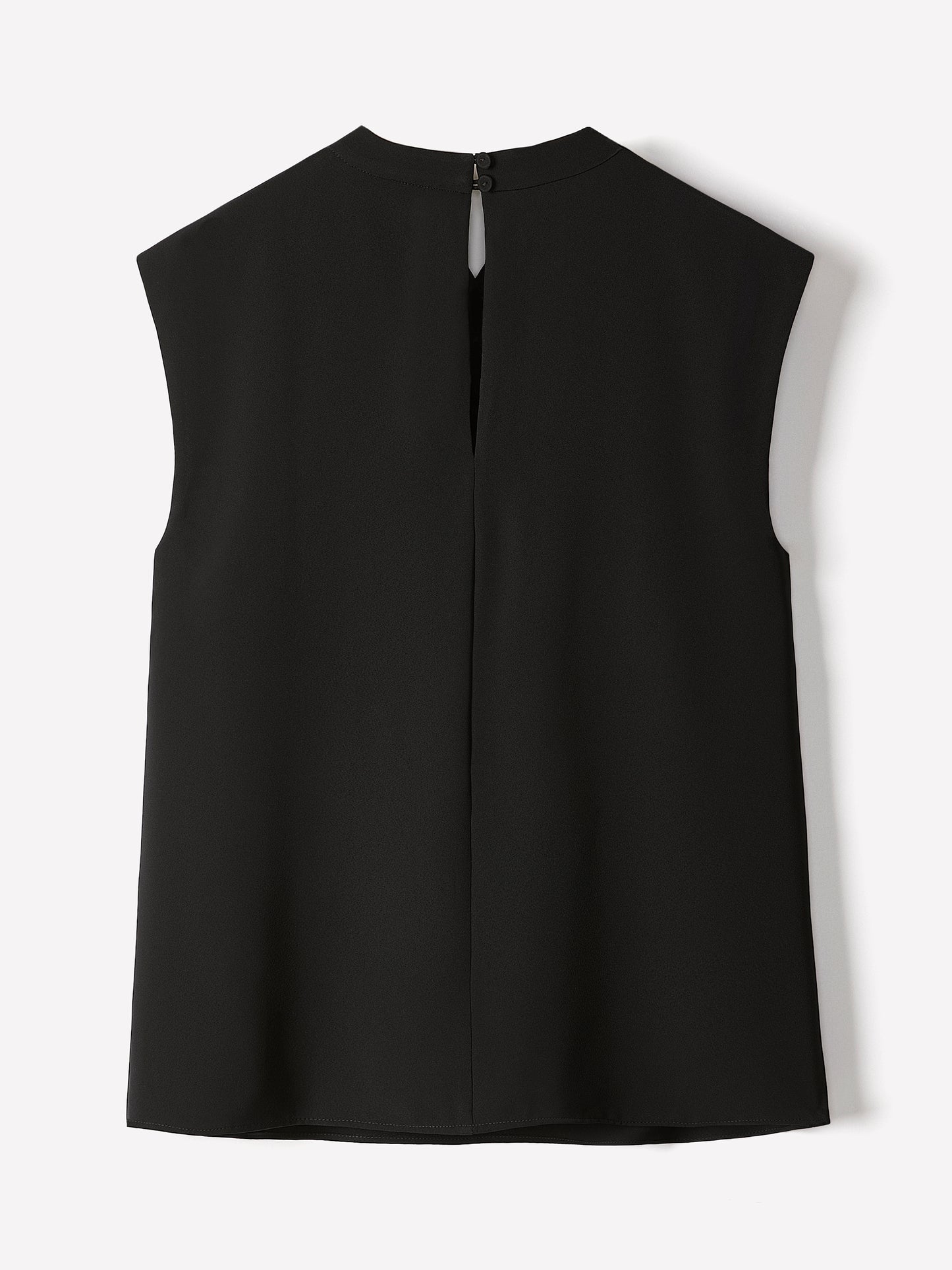Woven Blouse Luxe Crepe Cowl Neck