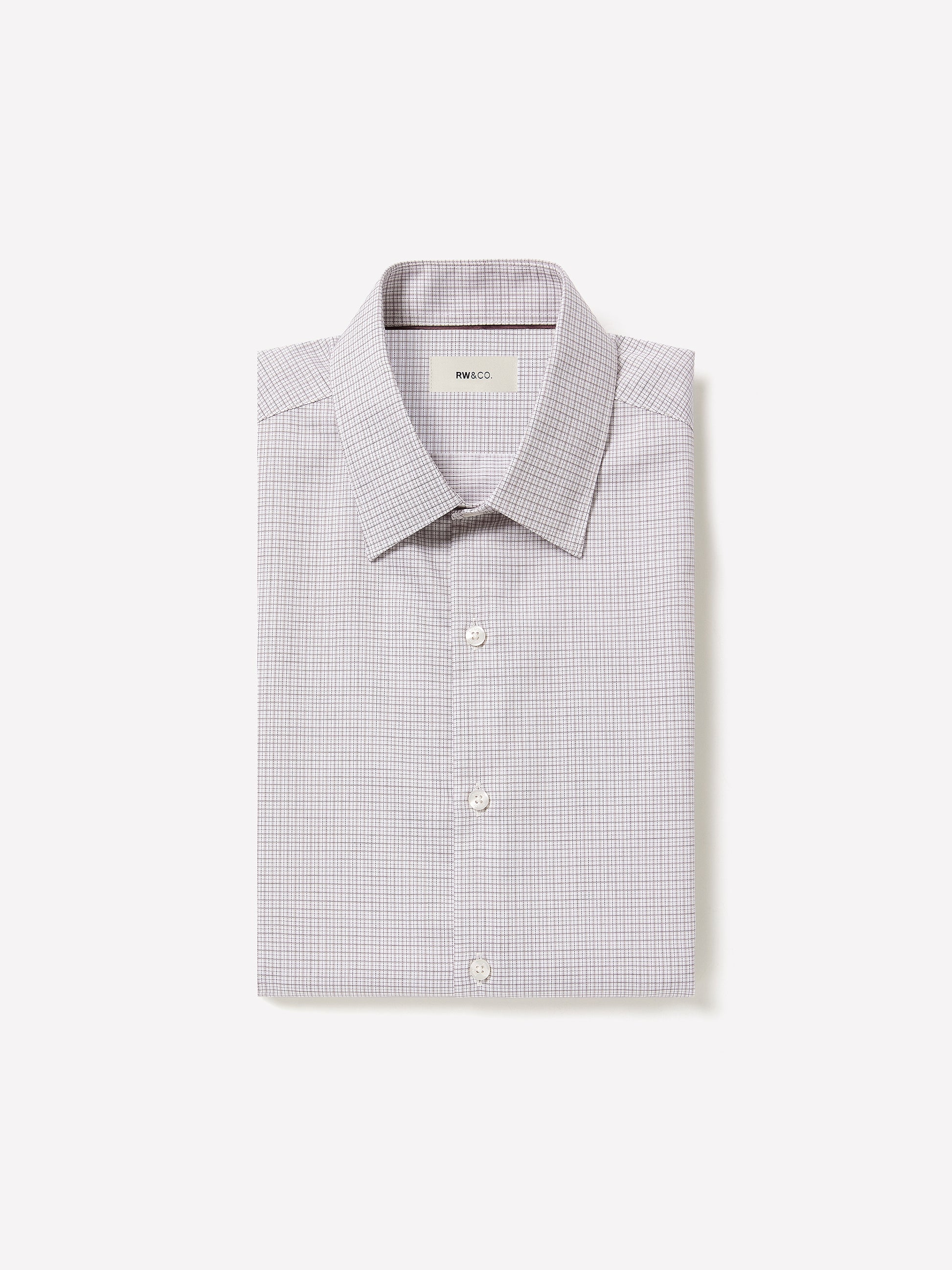 Tailored Micro Check Woven Shirt