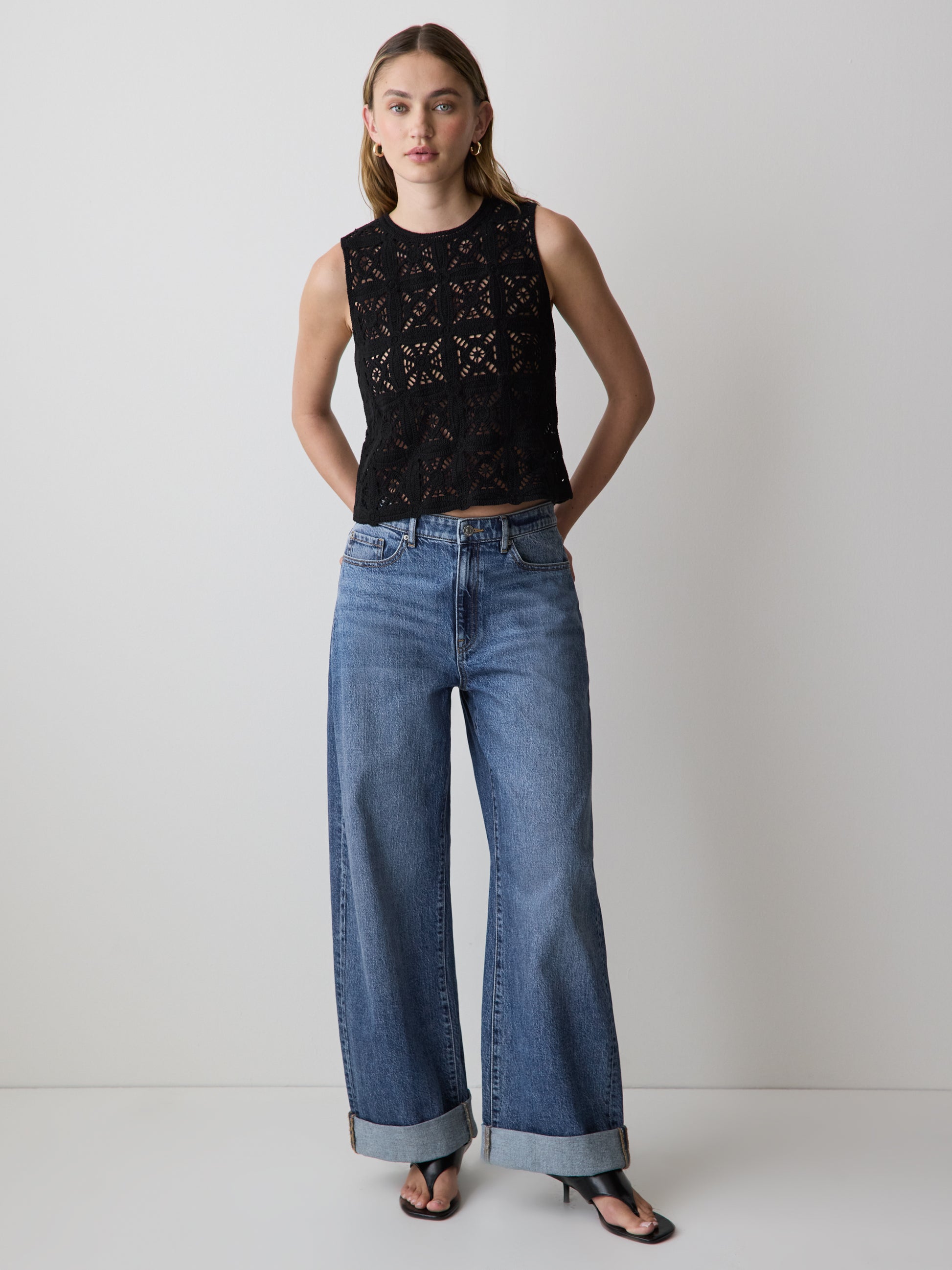 Slouchy Mid-Rise Jeans