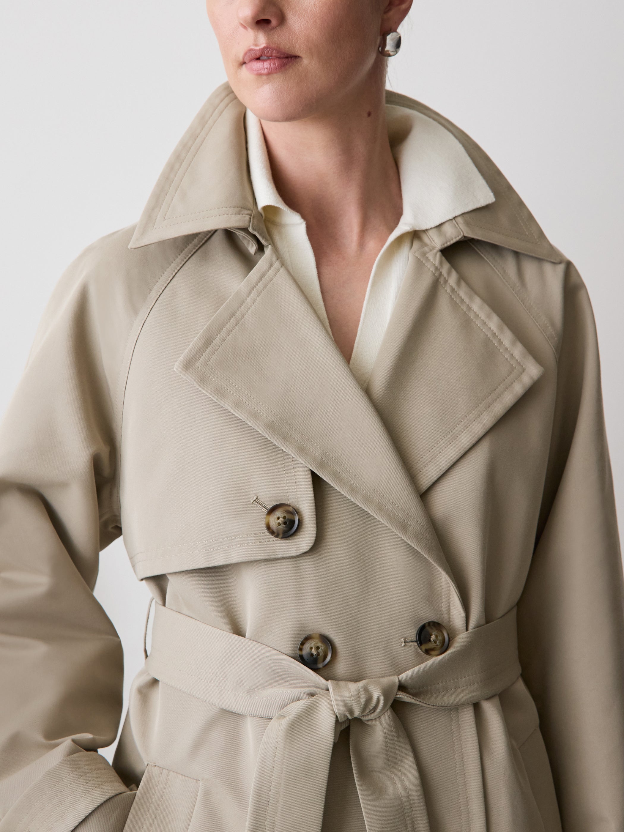 Trench Coat with Quilted Lining