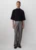 Mock-Neck Sweater with Bell Elbow Sleeves