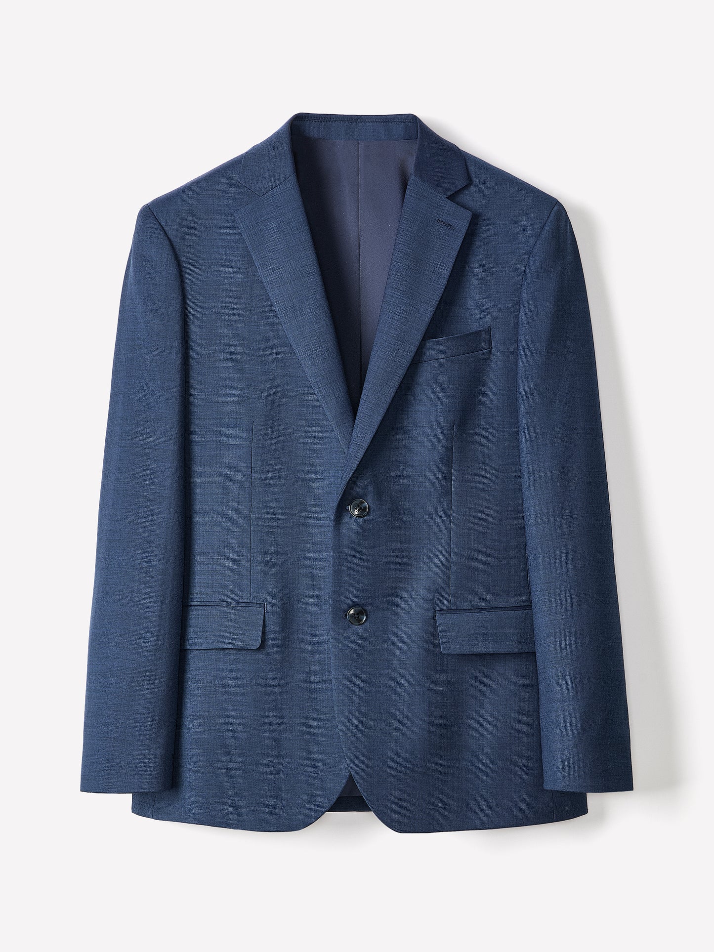 Blue Slim Fit Wool Suit Blazer