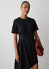Asymmetric Cotton Jersey Knit Dress