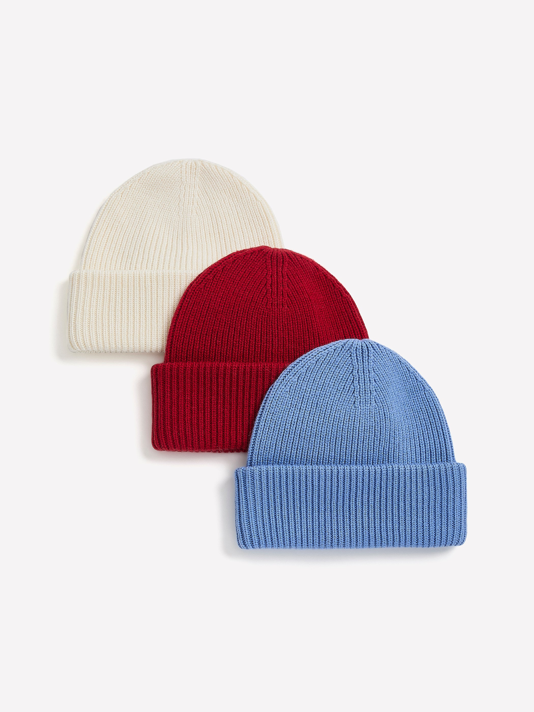 Wool-Blend Ribbed Beanie