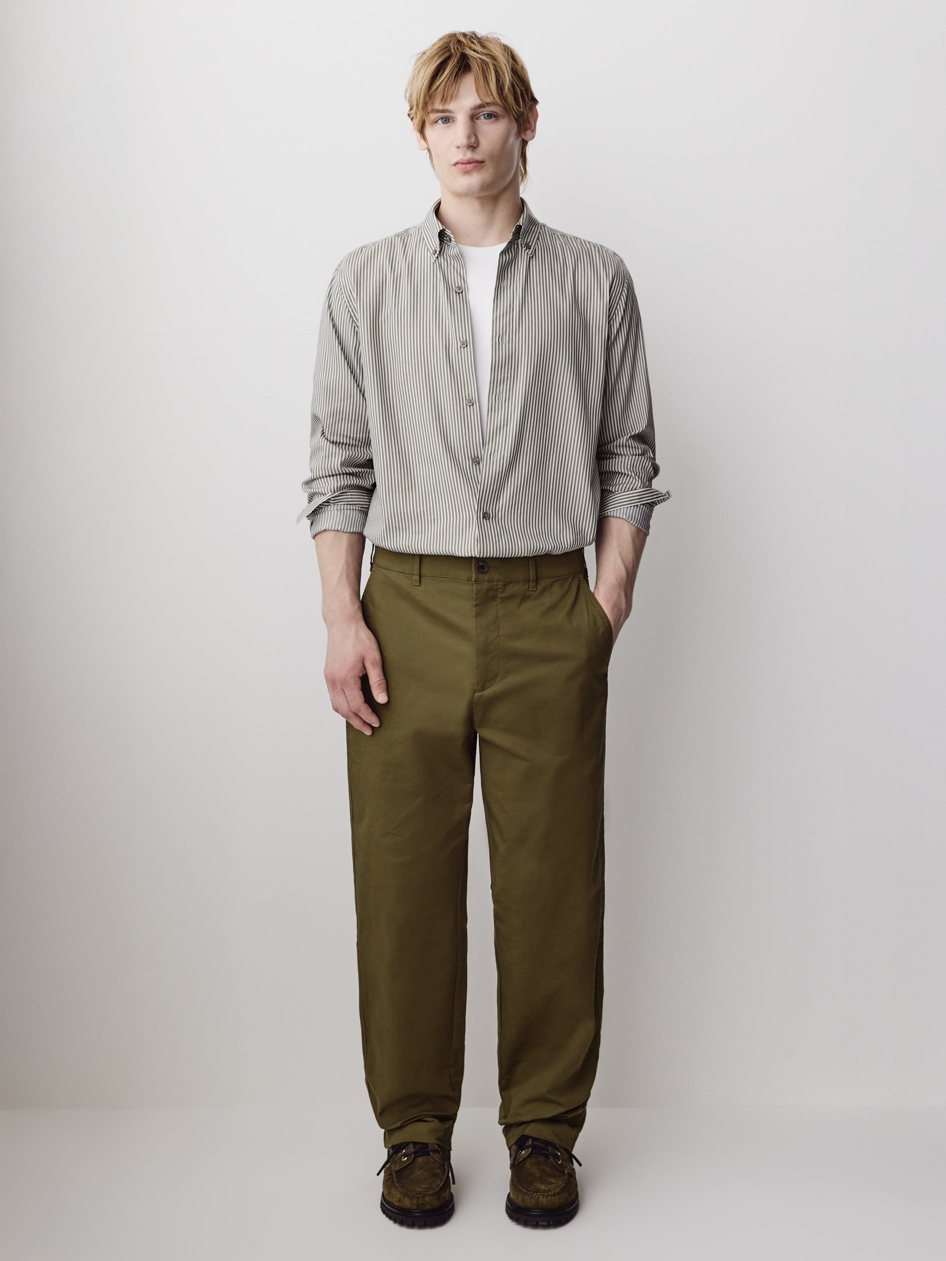 Straight-Leg Relaxed Chino Pant