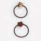 Hair Elastics with Acrylic Flower - Set of 2