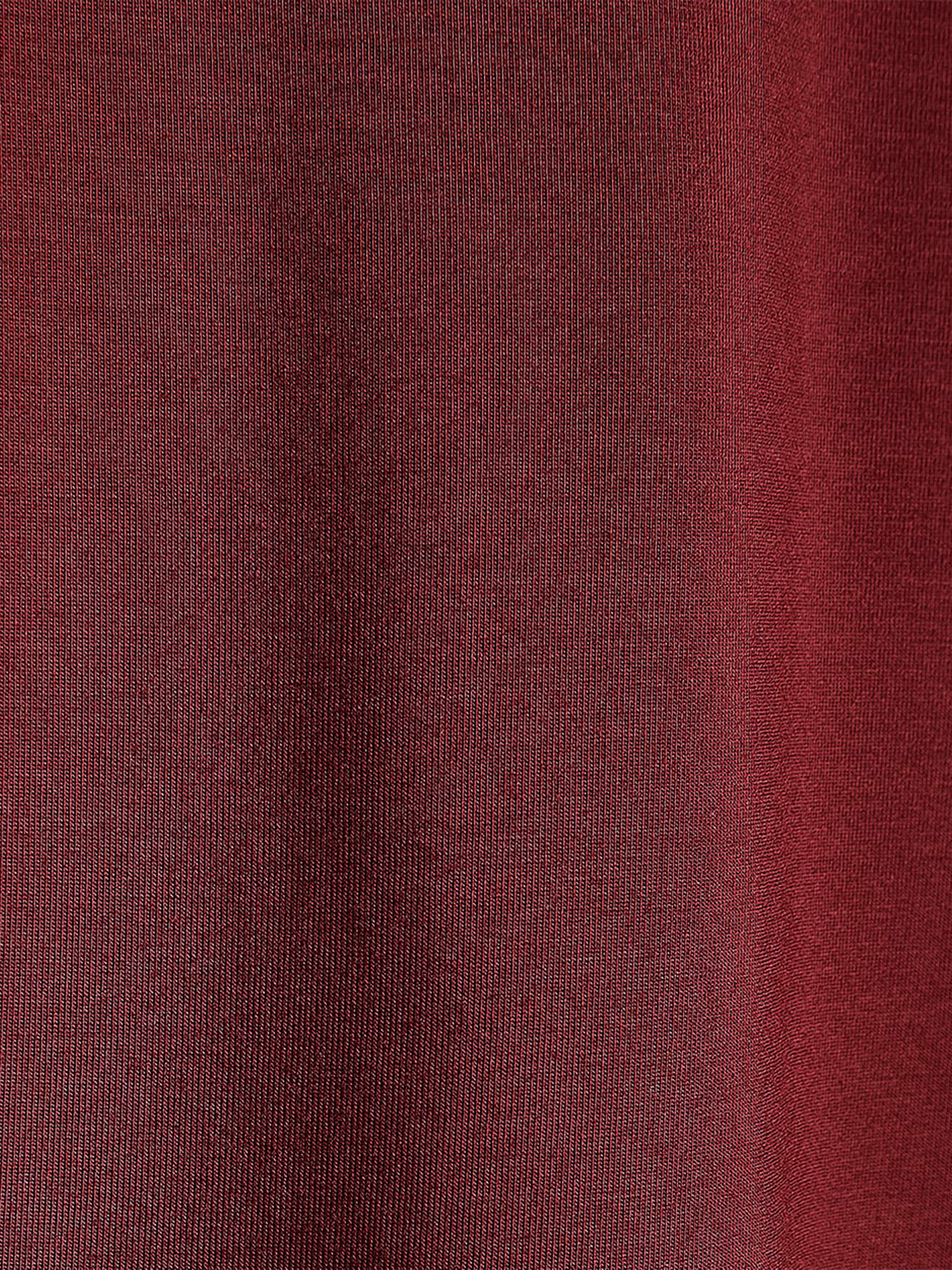 Fitted Long-Sleeve Mock-Neck Tee