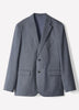 Woven Tailored Blazer in Brushed Med Blue