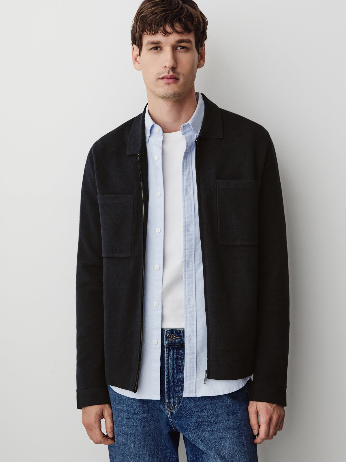 Zipped Sweater Cardigan
