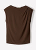 Knit Blouse Pleated Extended Sleeve