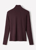 Knit Pullover Fitted Stretch Viscose Mock Neck