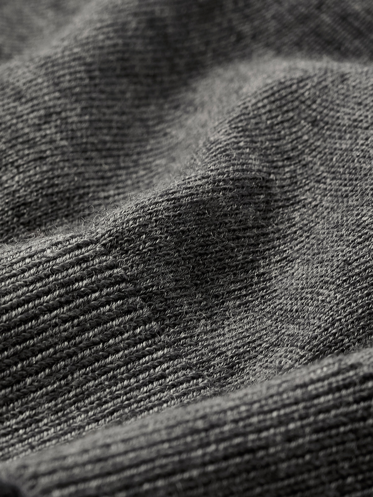 Merino-Wool Long-Sleeve Polo Sweater