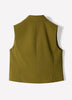 Woven Sleeveless Fitted Waistcoat with Stretch Fabric