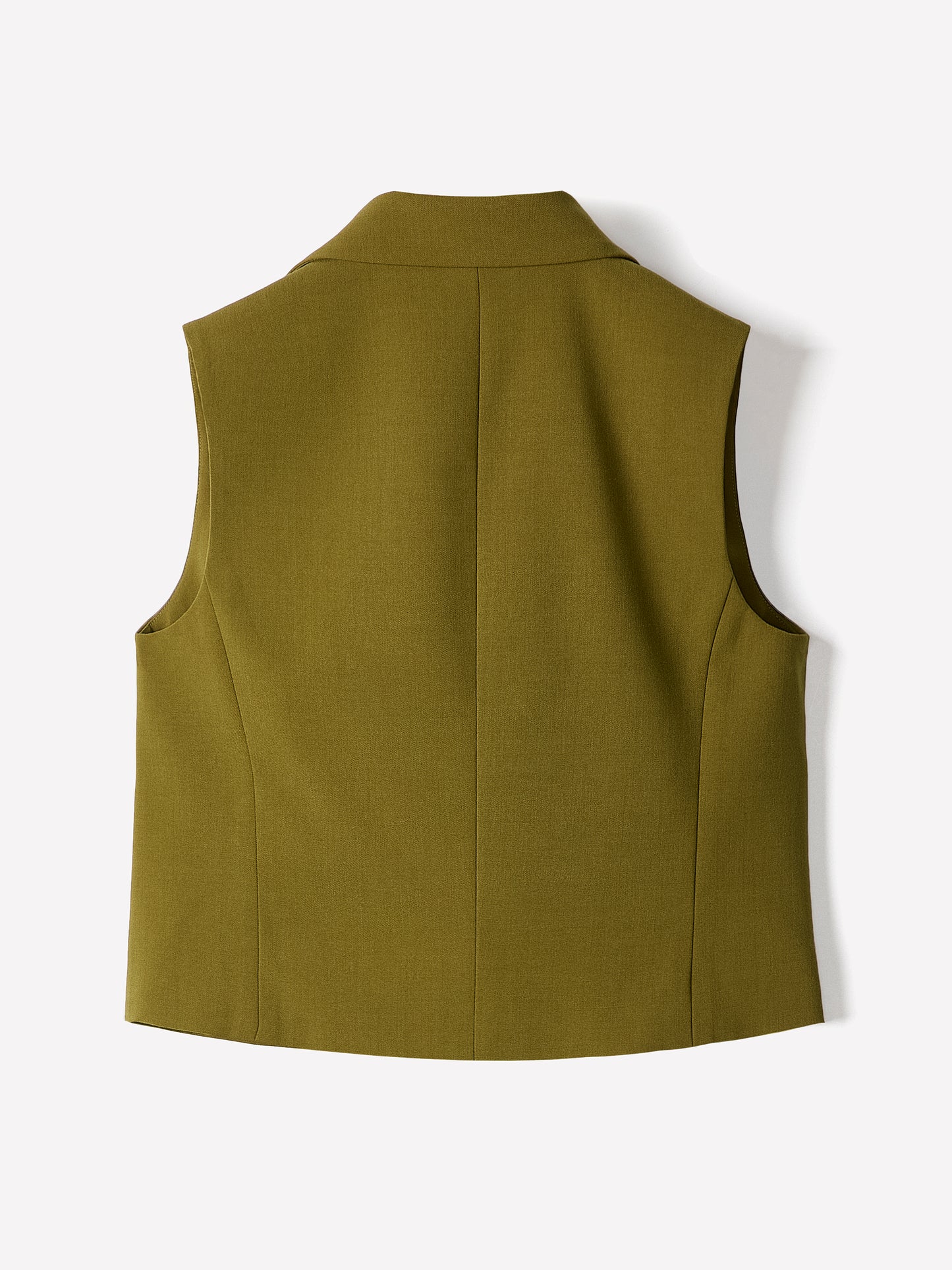 Woven Sleeveless Fitted Waistcoat with Stretch Fabric