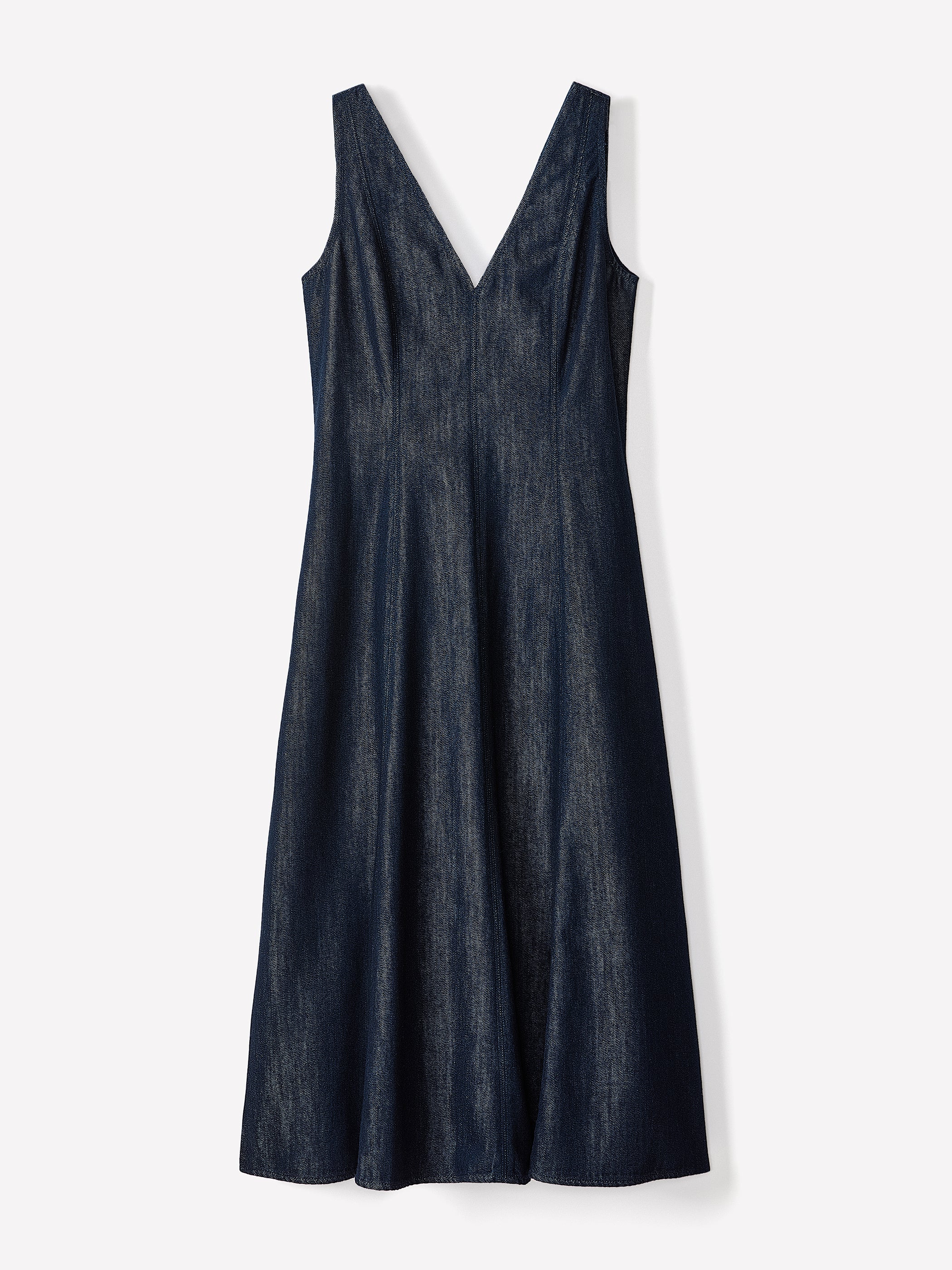 Robe Midi Sans Manches en Denim