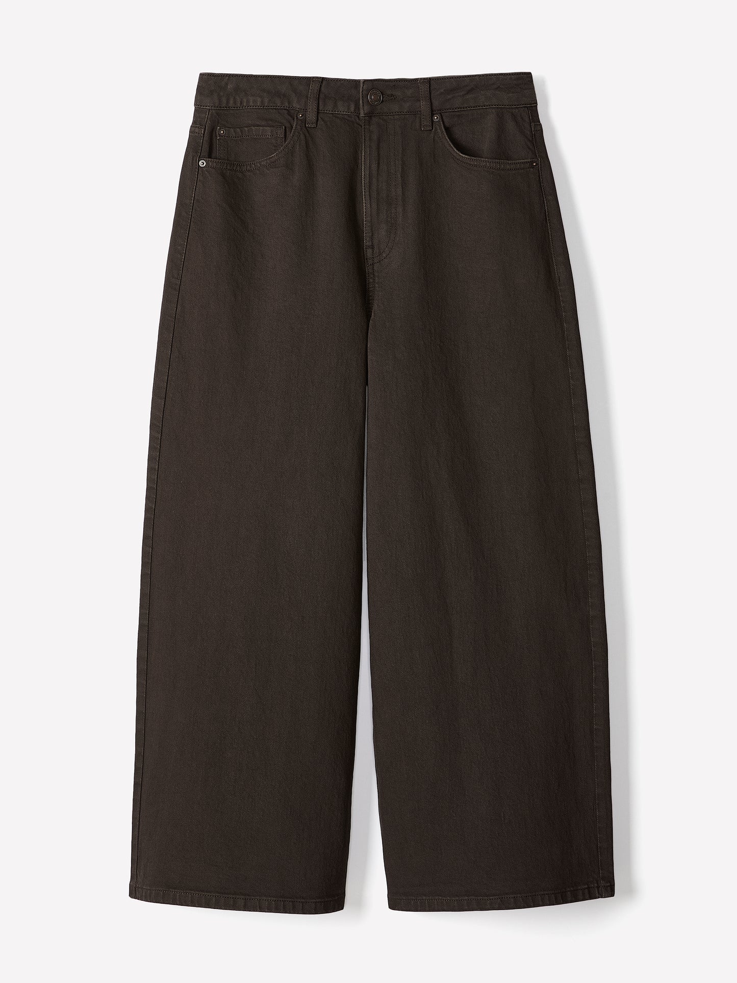 High-Rise Wide-Leg Cropped Jeans