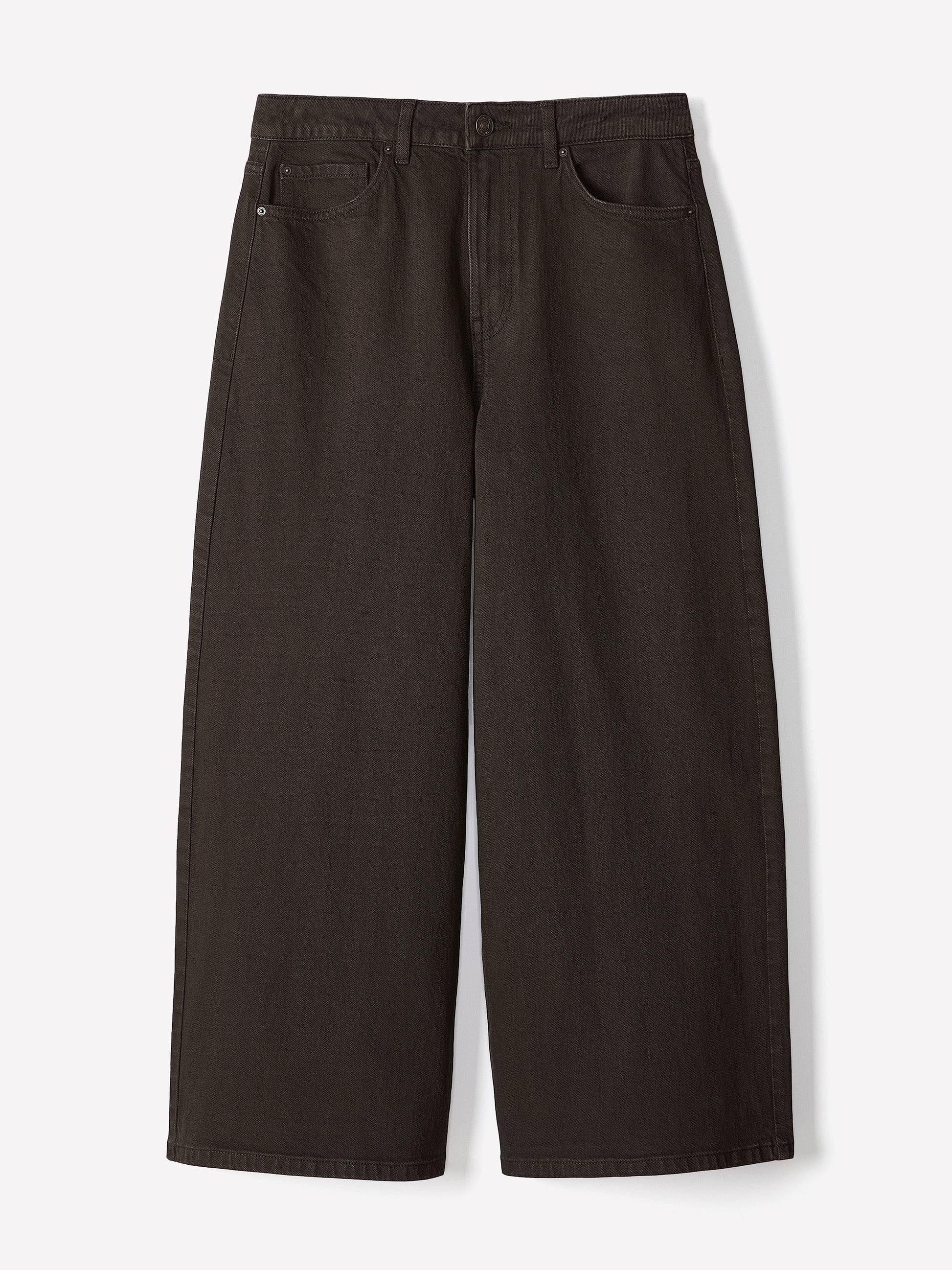 High-Rise Wide-Leg Cropped Jeans