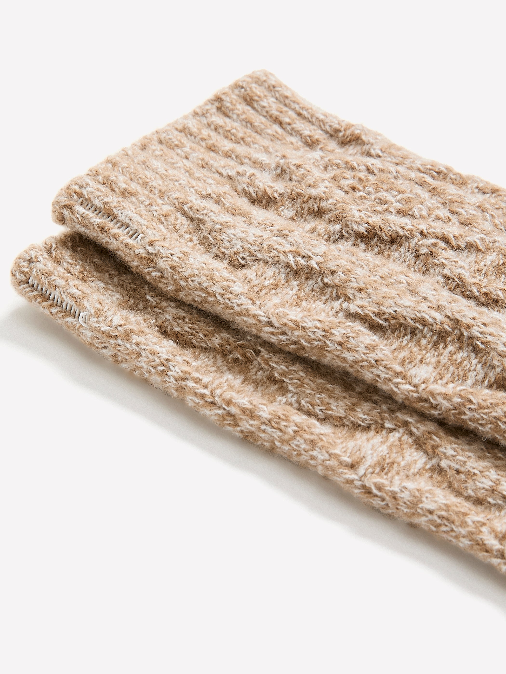 Bas Mi-Mollet Ultra-Doux à Mailles Torsadées