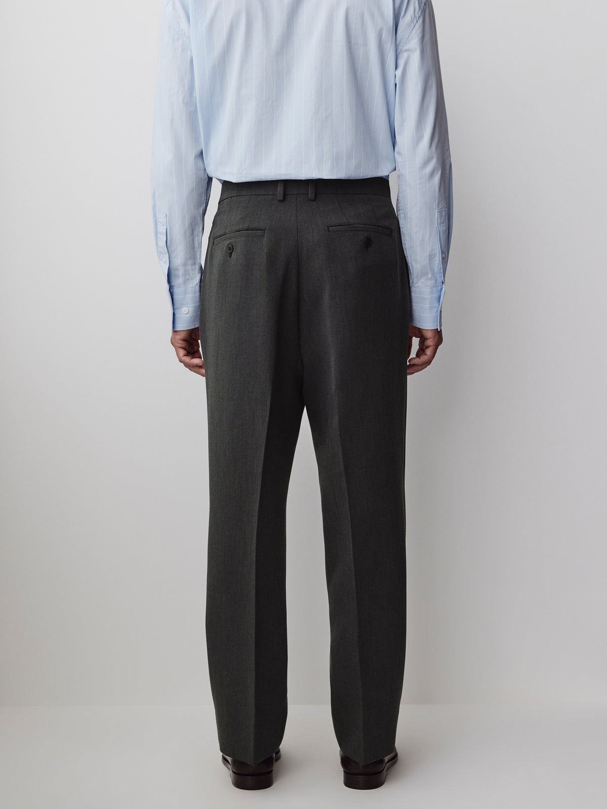 Wide-Leg Pleated Dress Pant
