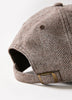 Woven Wool Blend Hat with Herringbone Pattern