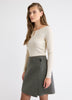 Long-Sleeve Scoop-Neck Ribbed Top