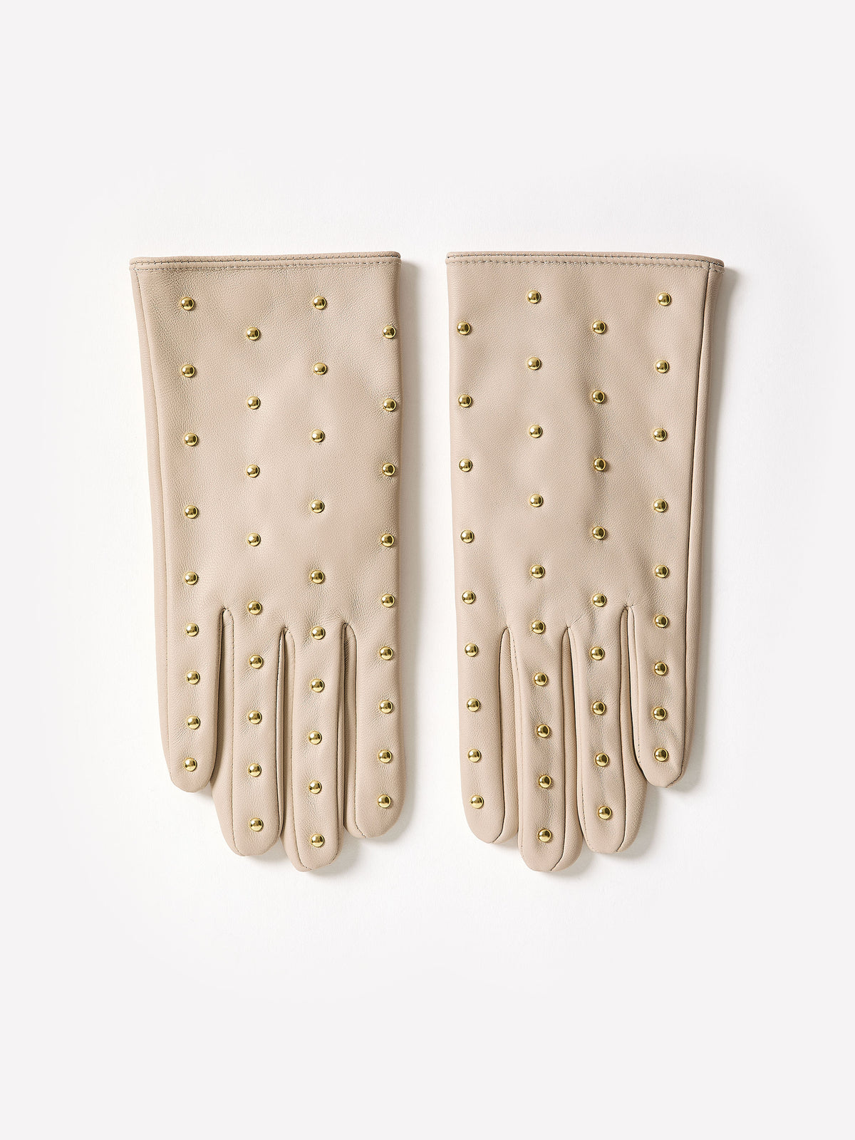 Leather Studded Gloves Sheepskin