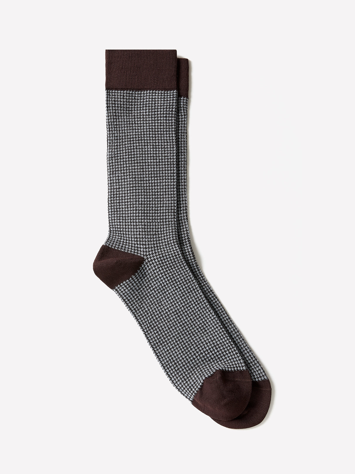 Men's Knit Dress Socks Houndstooth Pattern