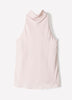 Woven Silky Crepe Halter Blouse