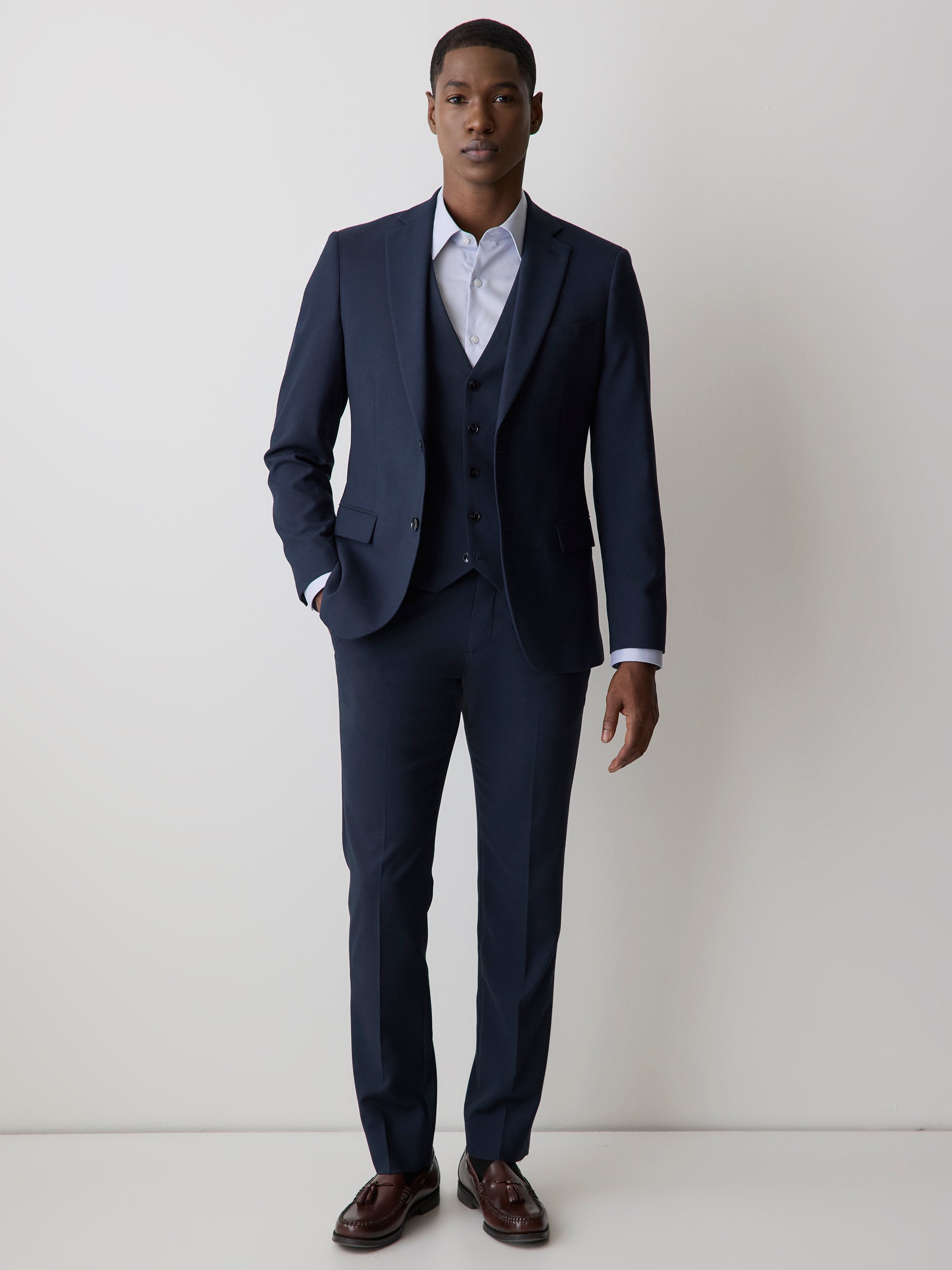 Essential Navy Suit Vest