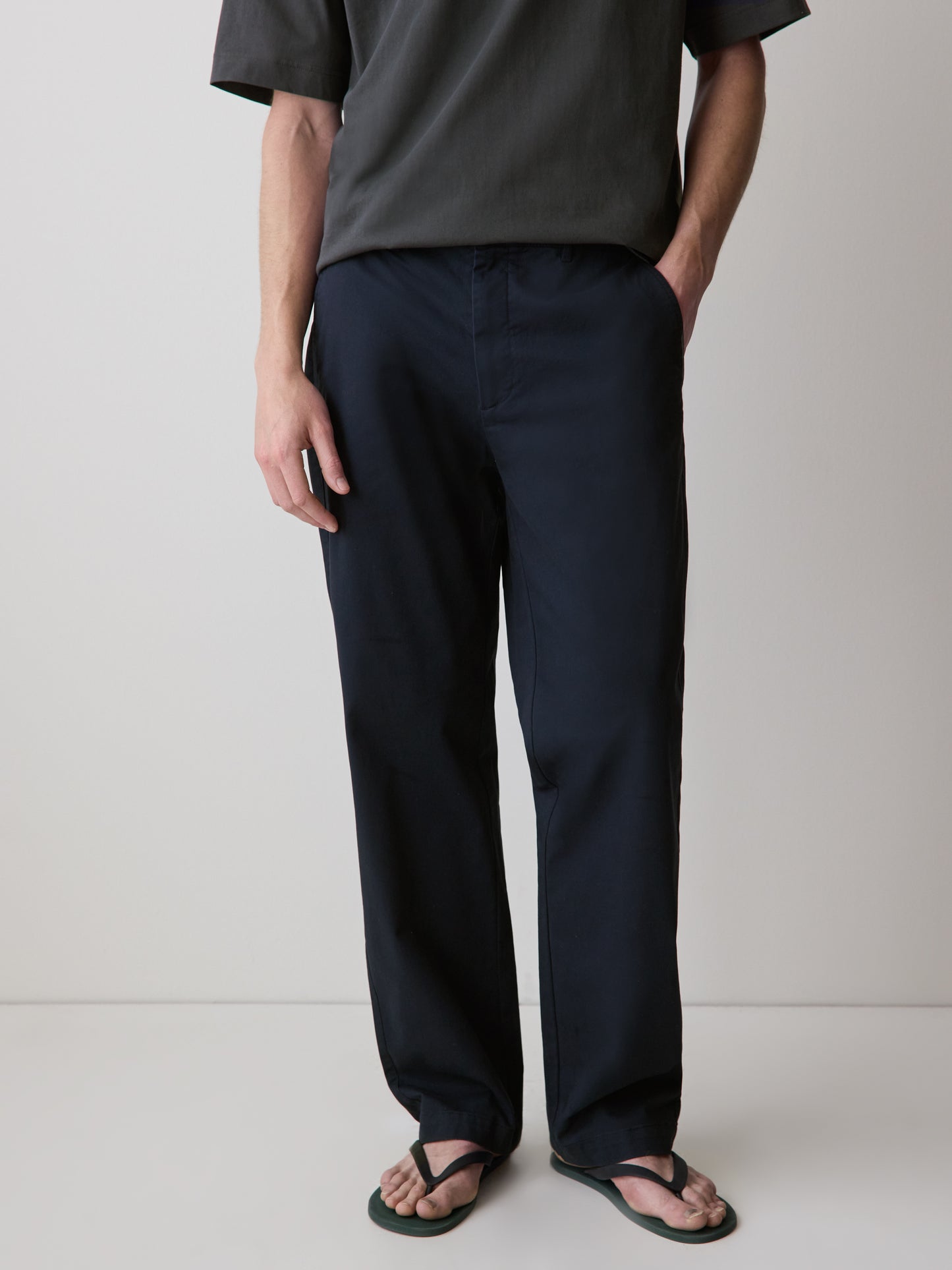 Straight-Leg Relaxed Chino Pant