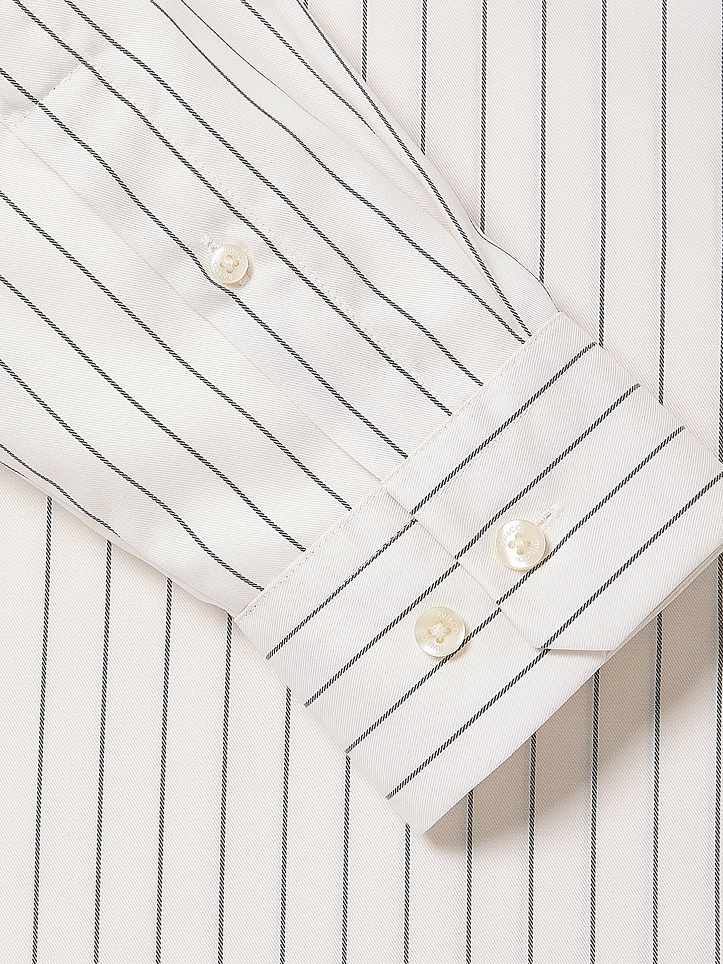 Striped Relaxed-Fit Twill Dress Shirt