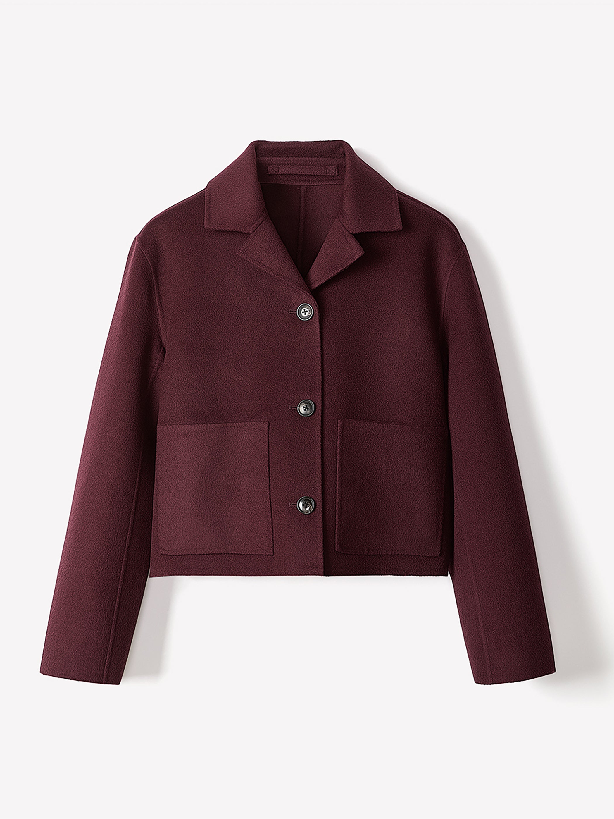 Manteau de Transition Double Face en Laine