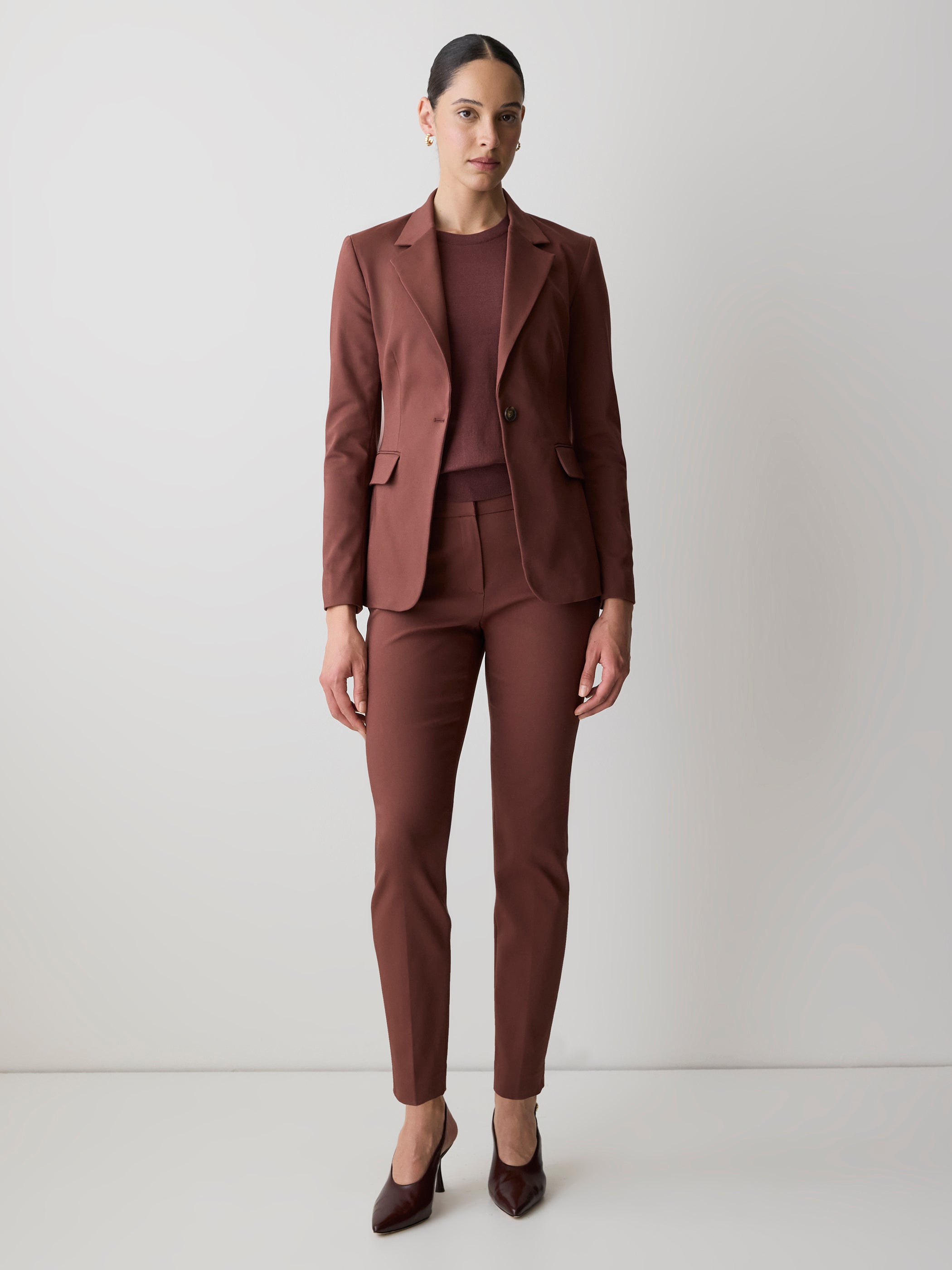 Veston Indispensable Ajusté à Boutonnage Simple