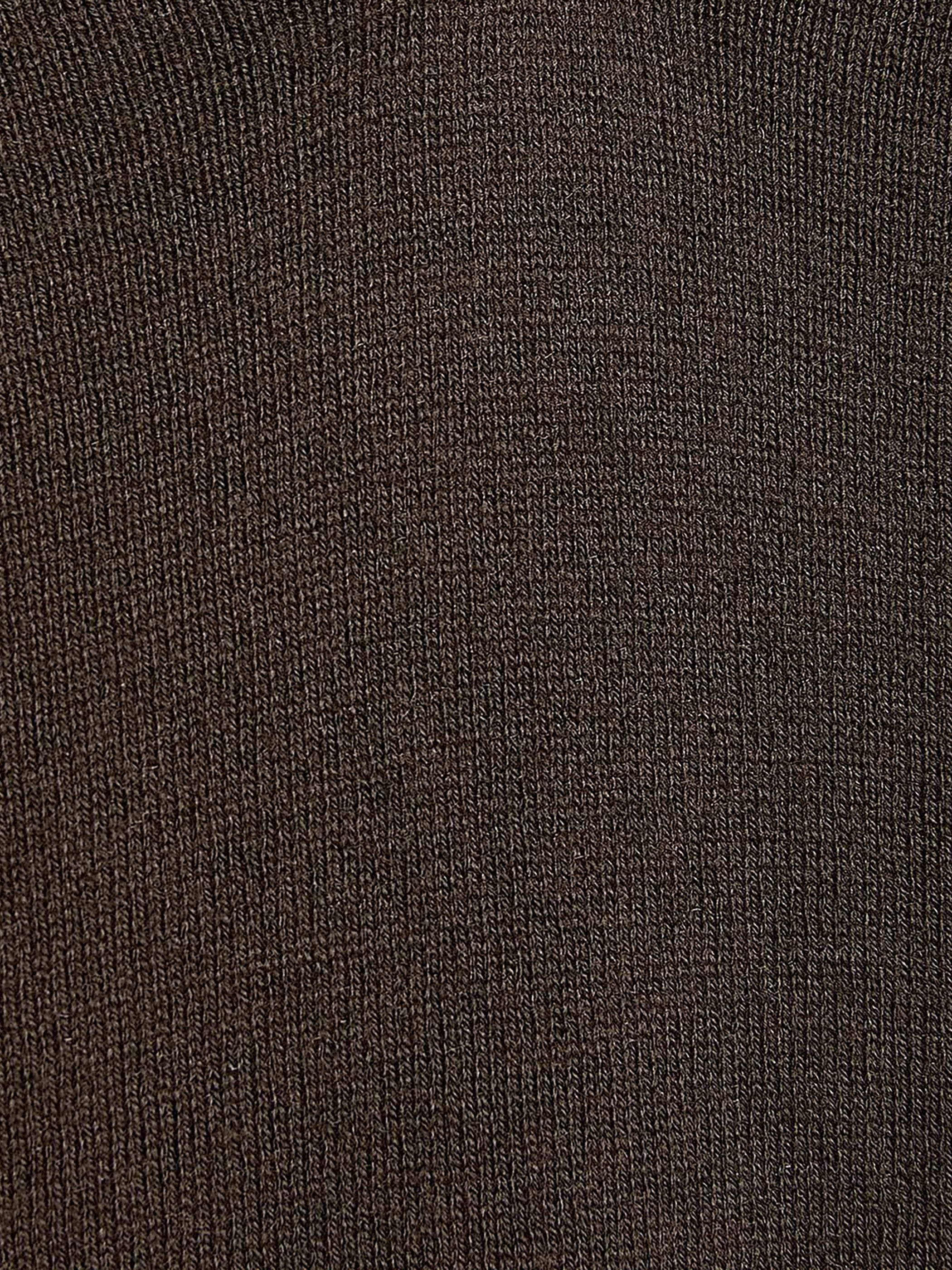 Long-Sleeve Sweater with Johnny Collar