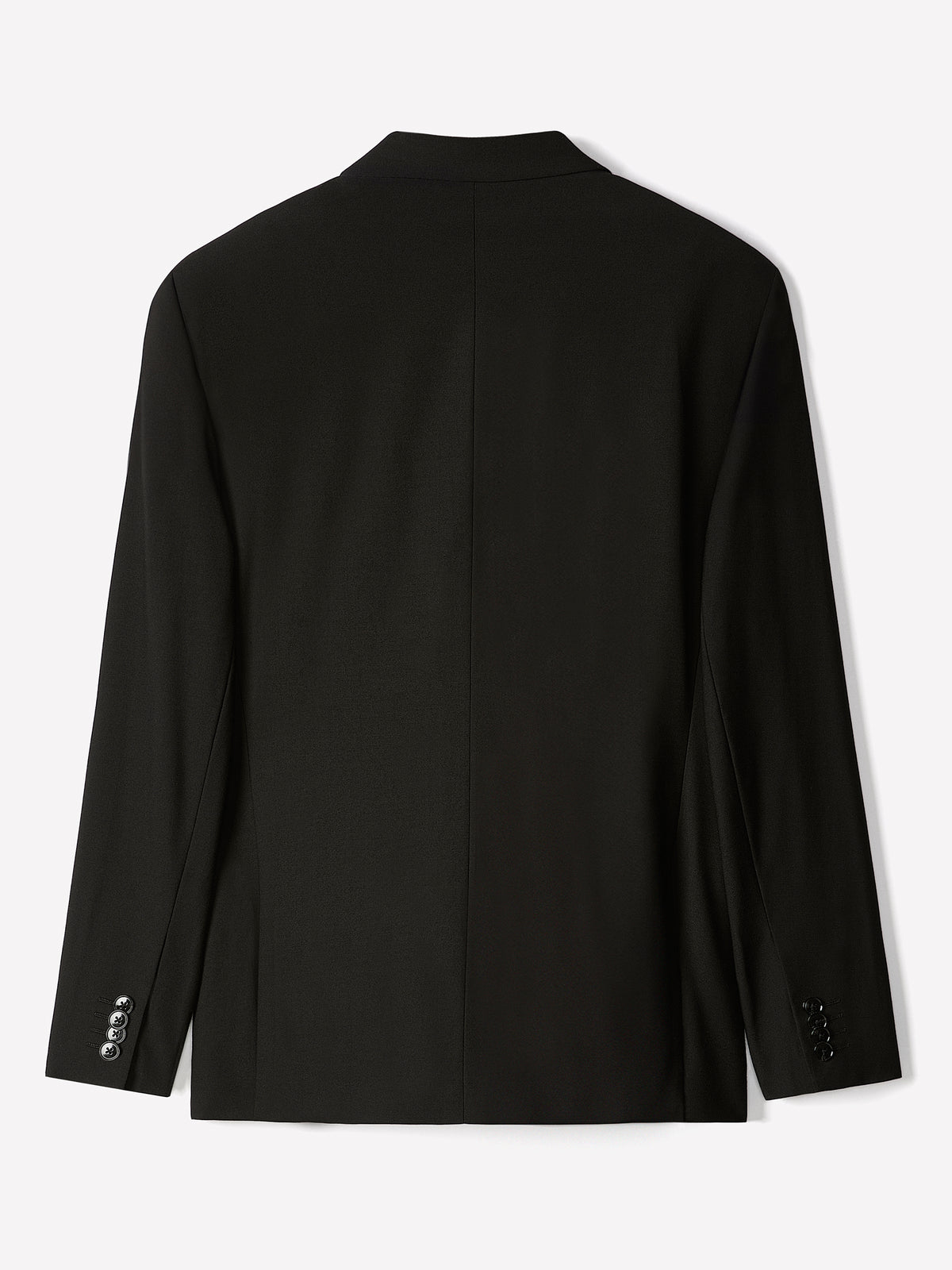 Essential Slim Fit Black Wool-Blend Suit Blazer