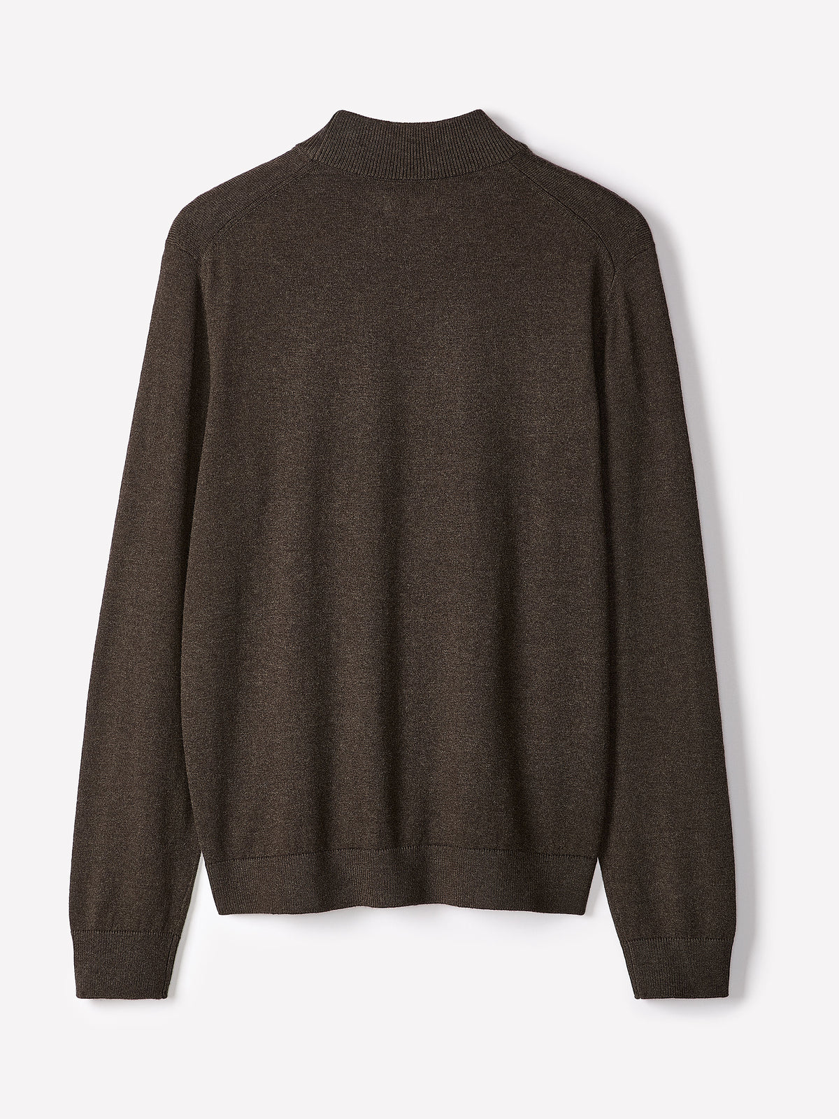 Long Sleeve Mock Neck Pullover Sweater Cotton Blend