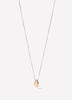 Necklace with Sculptural Metal Pendant