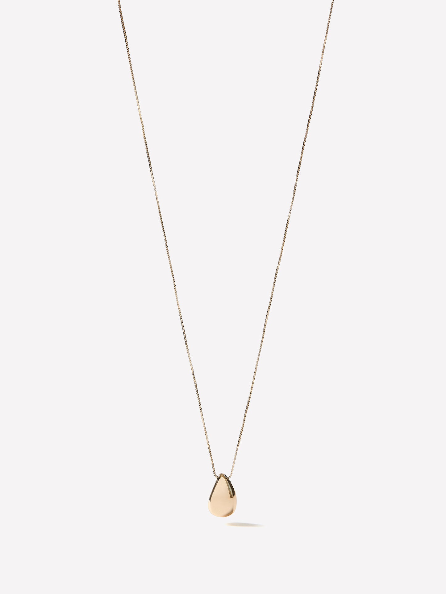 Necklace with Sculptural Metal Pendant