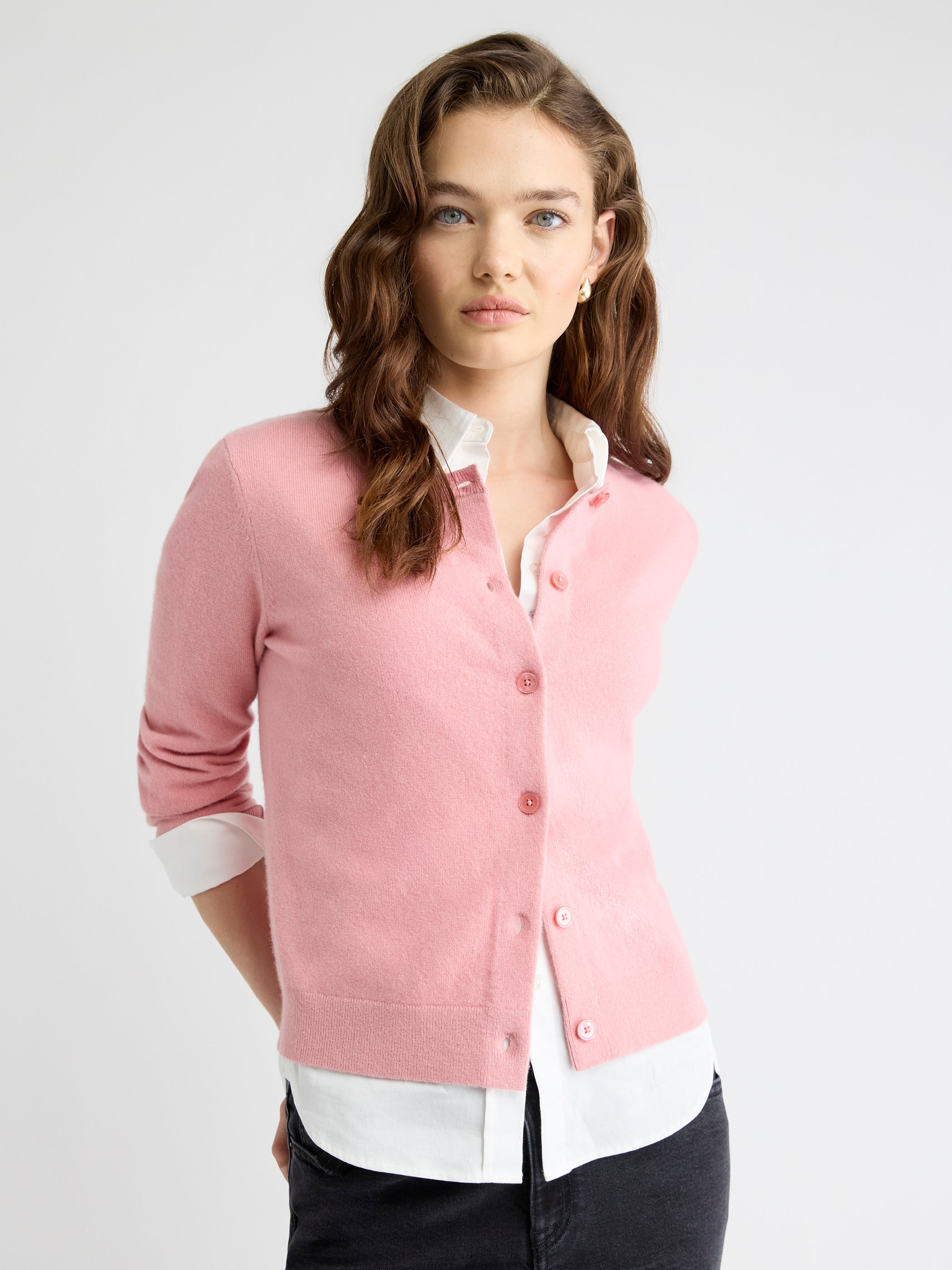 Merino Wool Button-Down Cardigan
