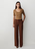 Mid-Rise Wide-Leg Heavy Twill Pant