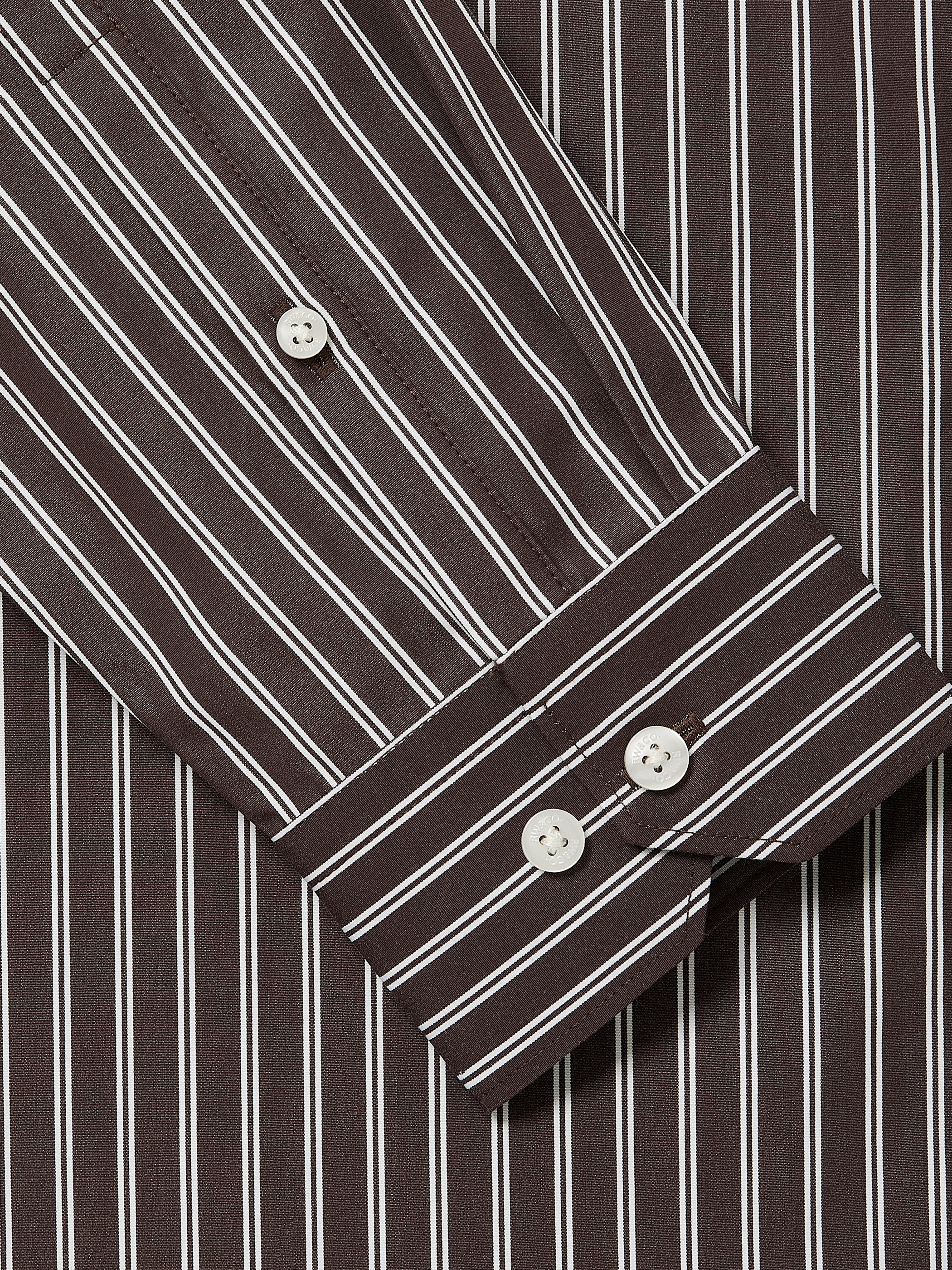 Woven Tailored Collar Shirt, Regular Fit, 100% Cotton