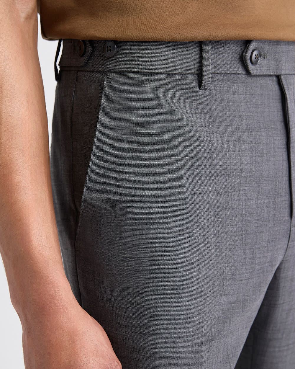 Men's Slim-Fit Essential Woven Pant Black – RW&CO