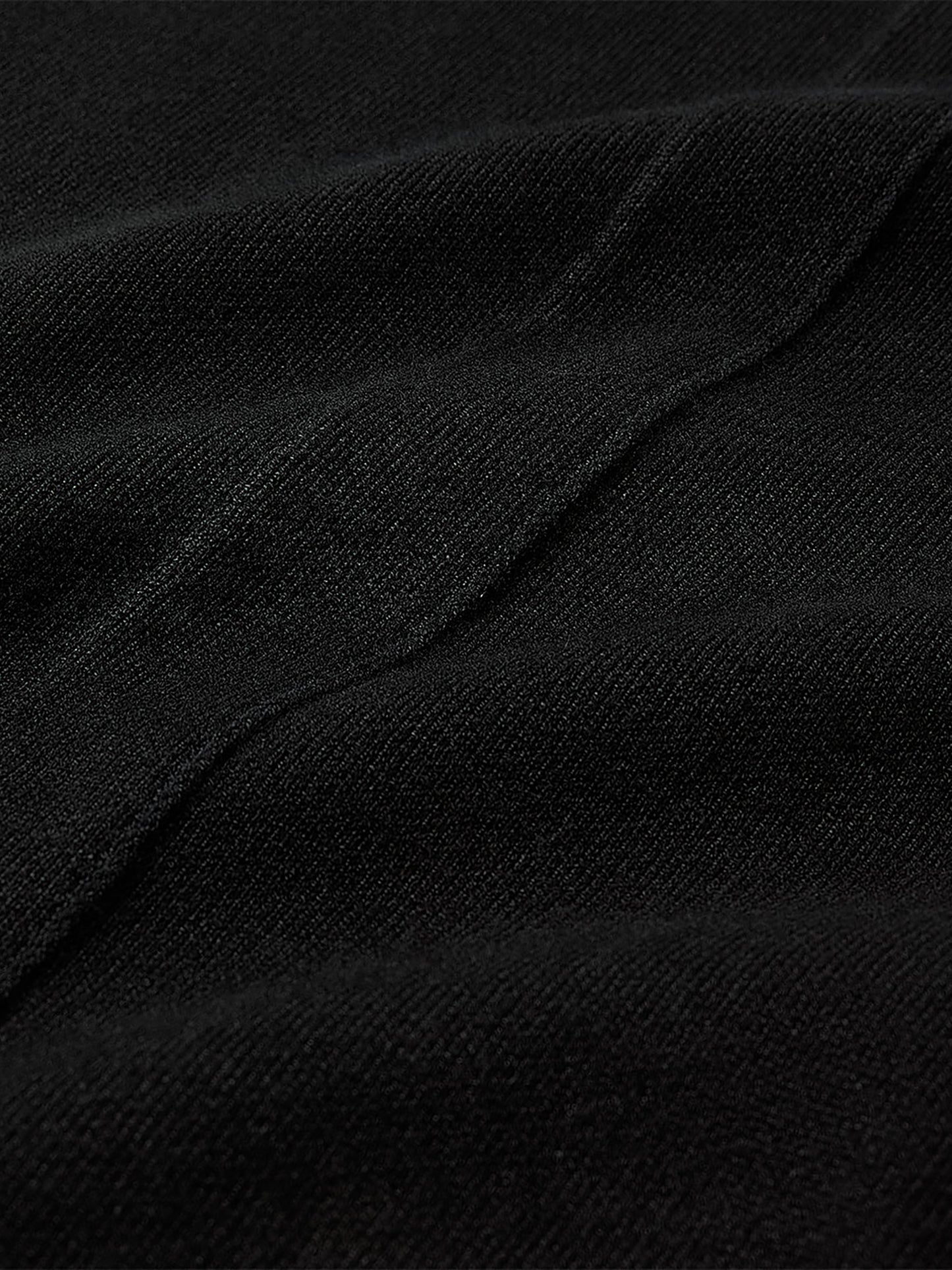 Jupe Droite Midi en Tricot à Taille Haute