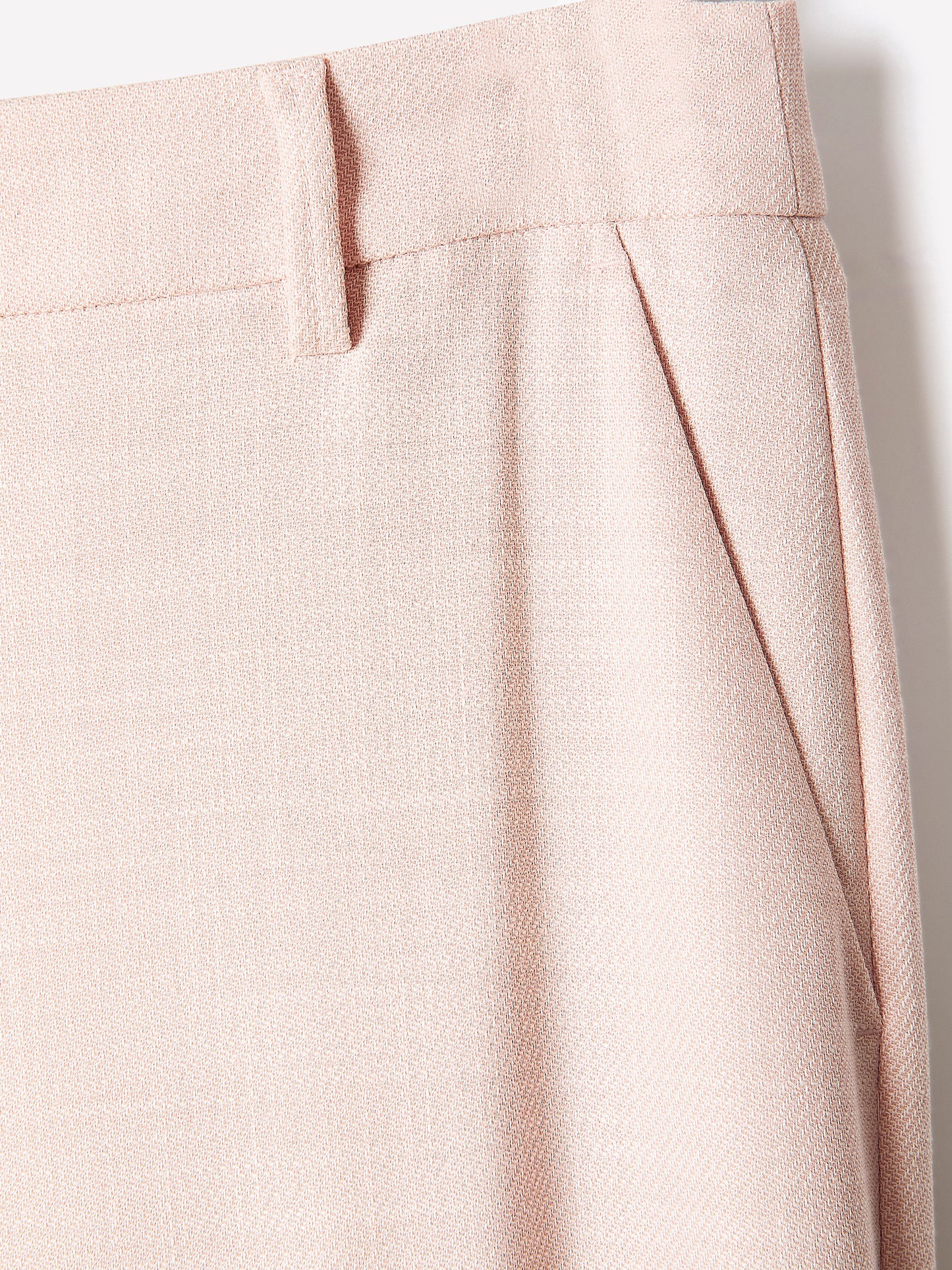 Pantalon à Jambe Large et Taille Mi-Haute