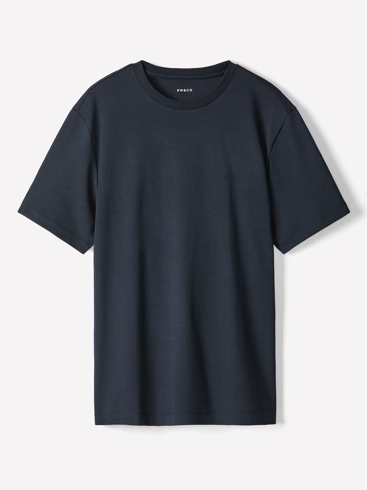 Solid Short-Sleeve Crew-Neck Tee
