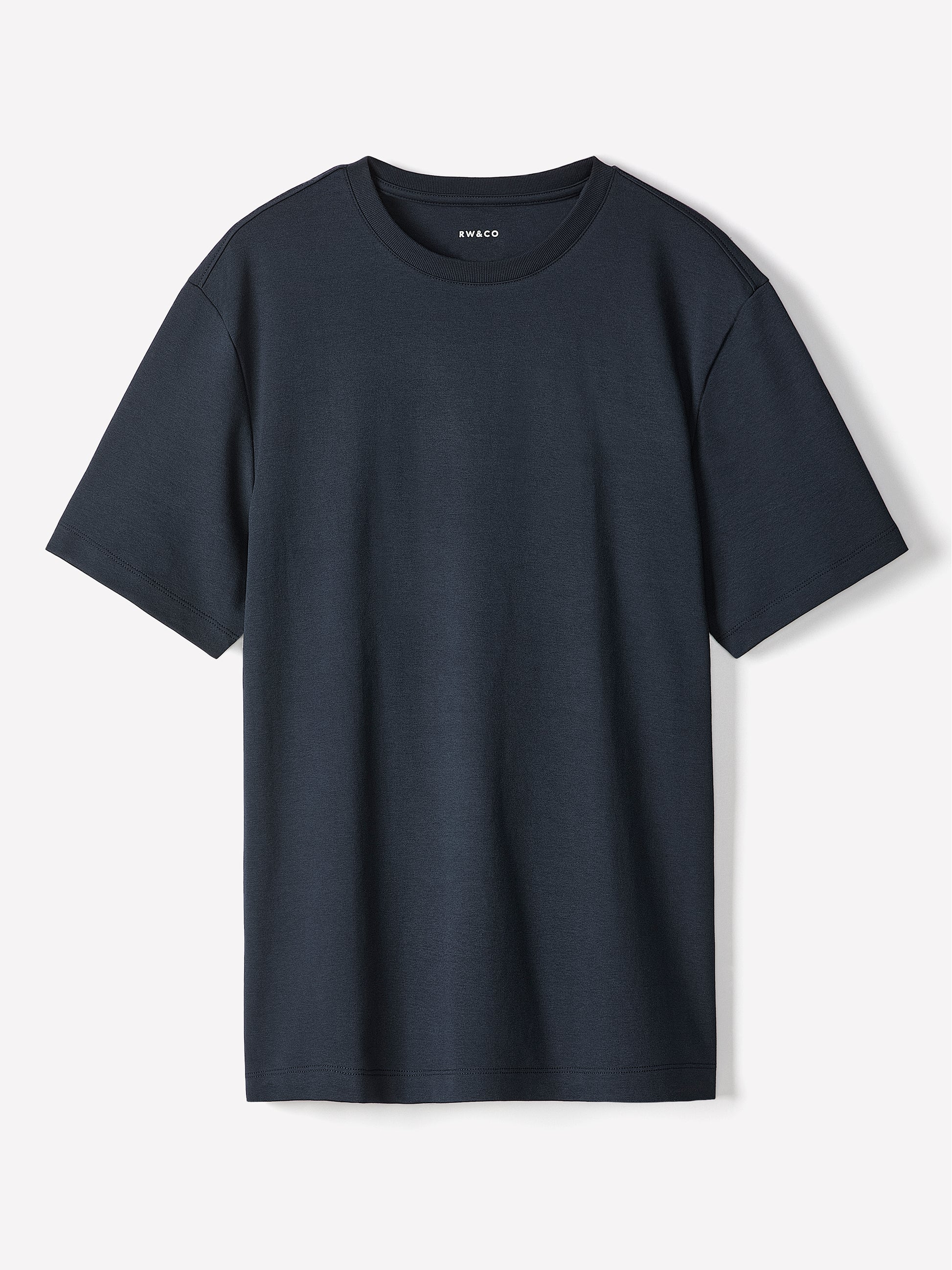 Solid Short-Sleeve Crew-Neck Tee