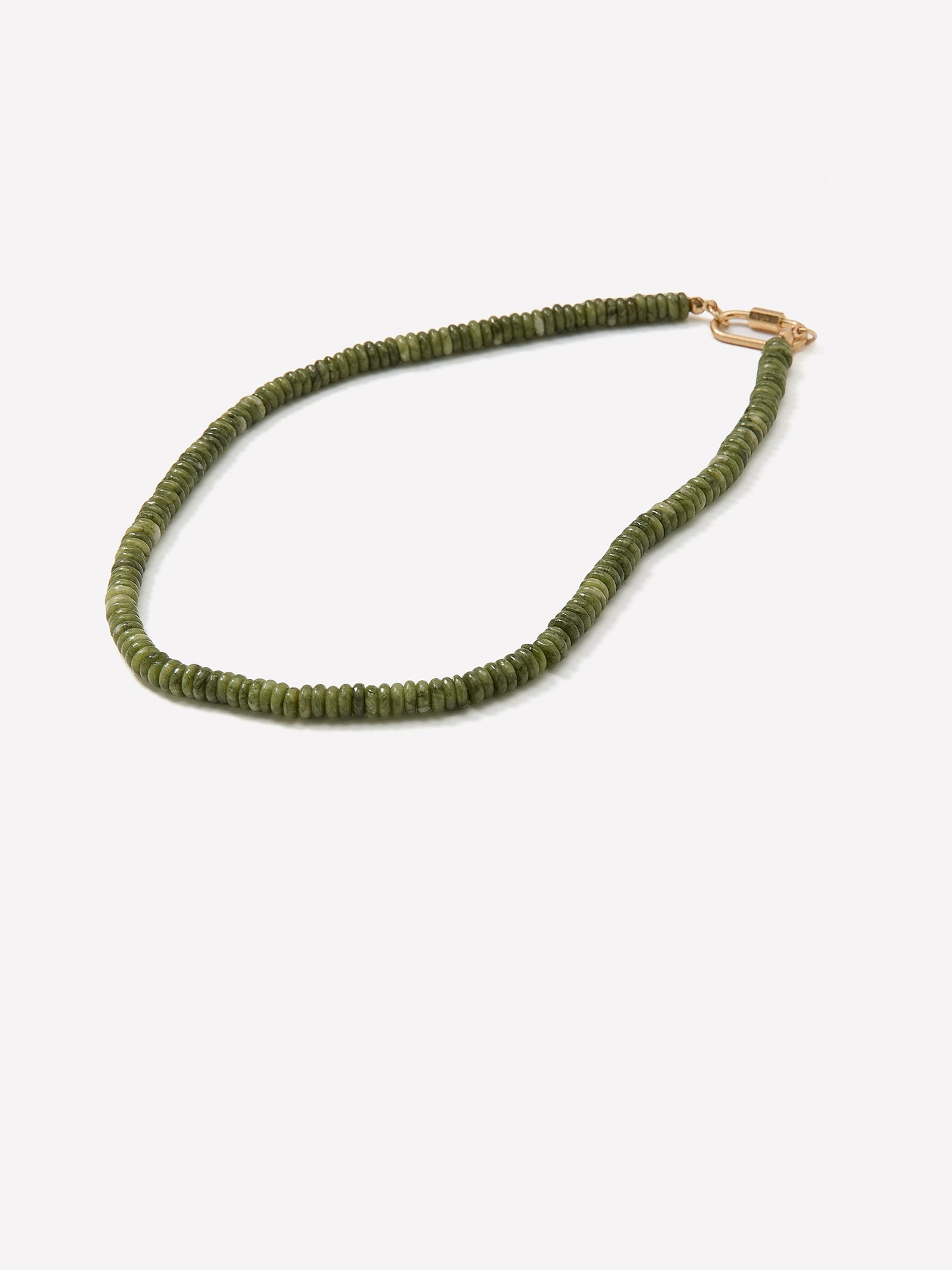 Beaded Metal Imitation Necklace With Semi-Precious Stones
