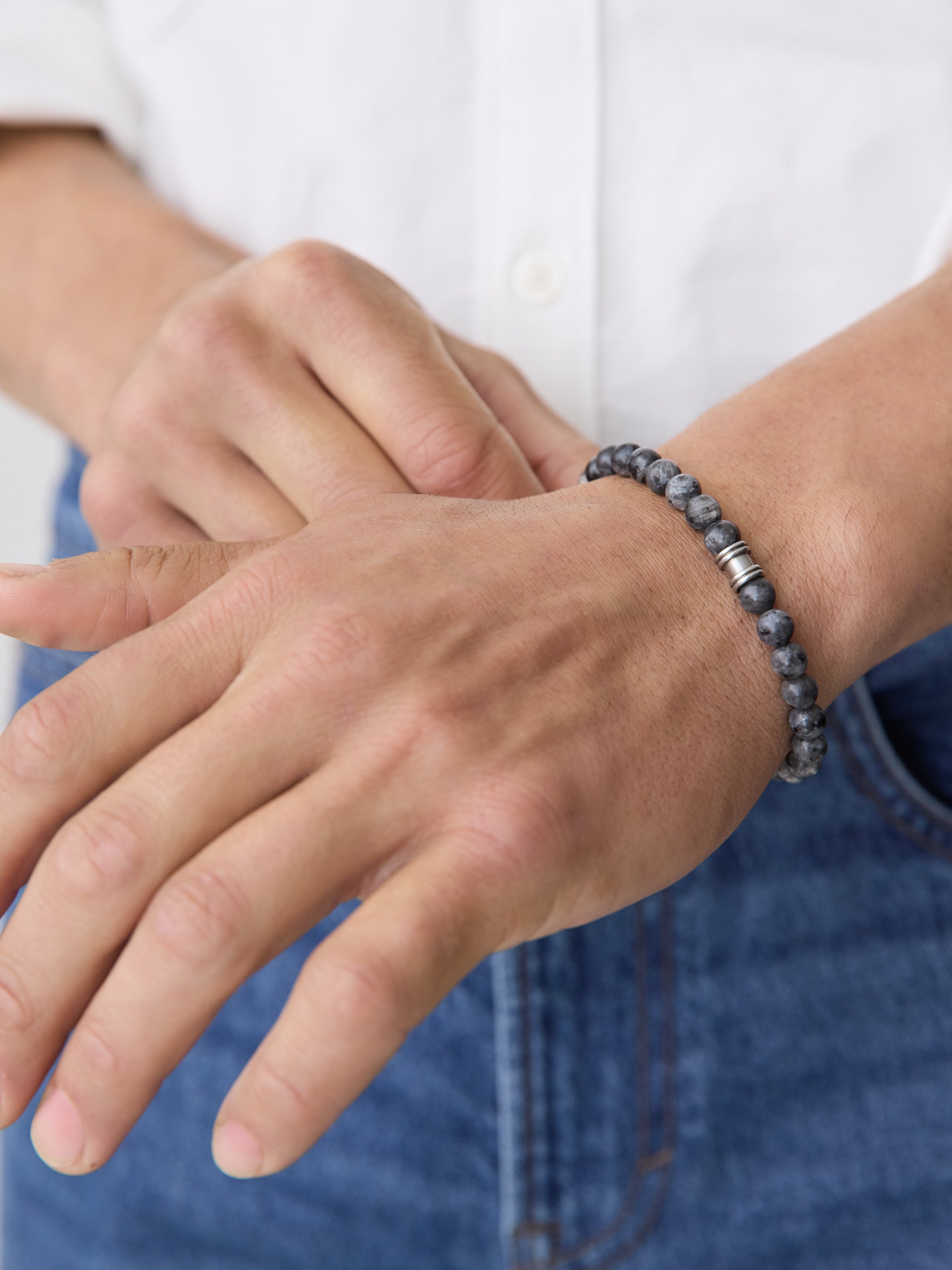 Bracelet with Stone Beads