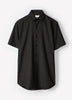 Short-Sleeve Slim Fit Knit-Like Dress Shirt