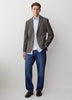Slim Fit Woven Houndstooth Blazer